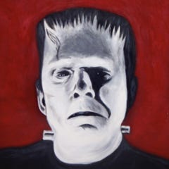 acrylique de pascal benoit frankenstein