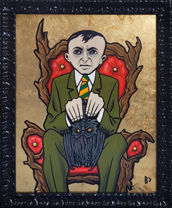 L'idole d'argile est un hommage à l'Appel de Cthulhu de H.P. Lovecraft